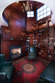 library-fireplace